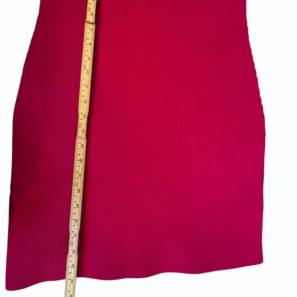 Babaton Aritzia Bodycon Squareneck Tank Dress Womens Size L‎ Pink Legally Blonde - Picture 9 of 11